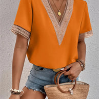 WW | V-Ausschnitt-Top im eleganten Stil