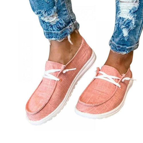 W&W Mode | Canvas Schnürschuhe für Damen