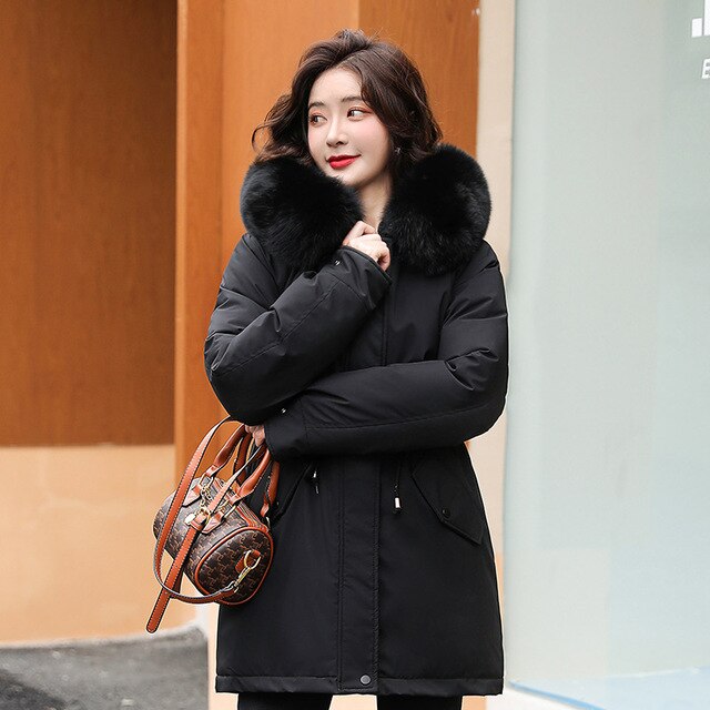 W&W Mode und Chic: Parka-Jacke 'Elena' mit Fellkragen