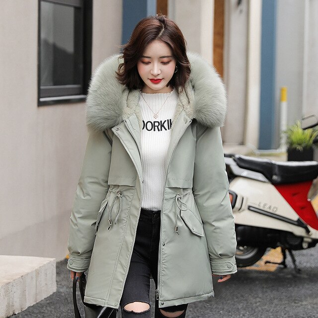 W&W Mode und Chic: Parka-Jacke 'Elena' mit Fellkragen