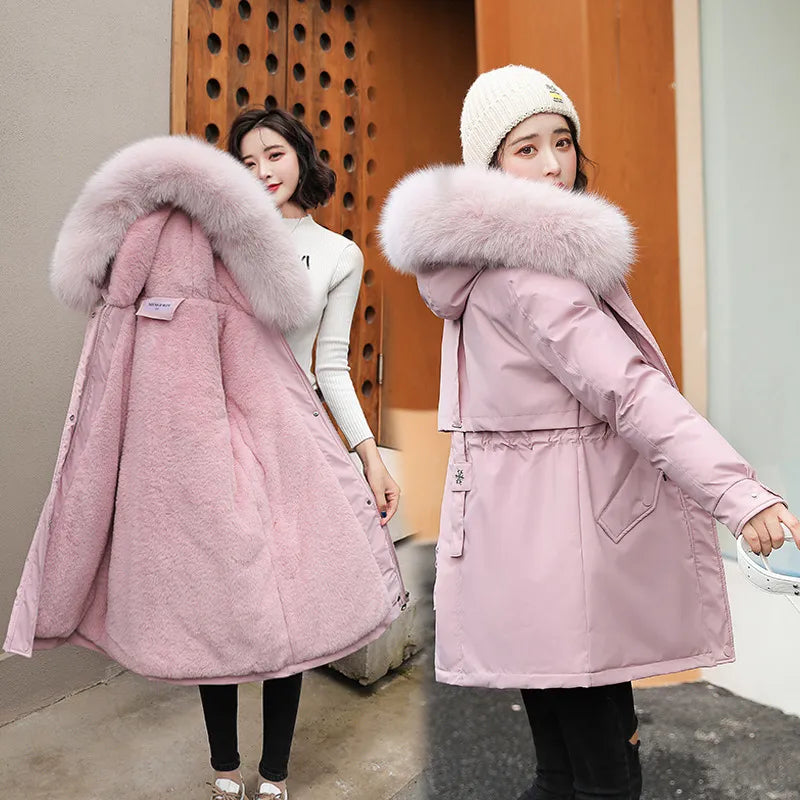 W&W Mode und Chic: Parka-Jacke 'Elena' mit Fellkragen