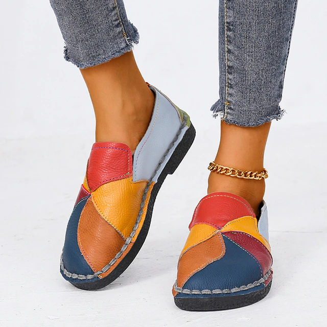 WW | Farbige Orthopädische Damenschuhe Mit Absatz