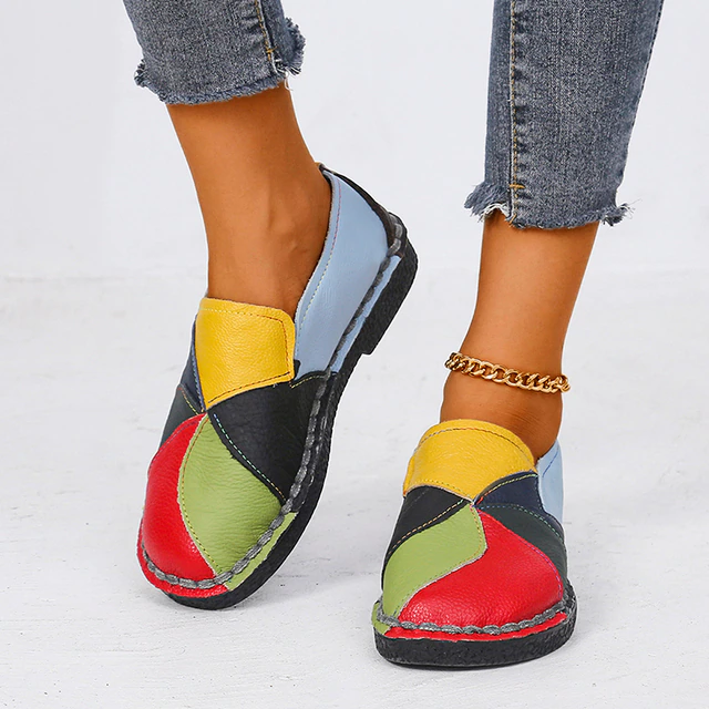 WW | Farbige Orthopädische Damenschuhe Mit Absatz