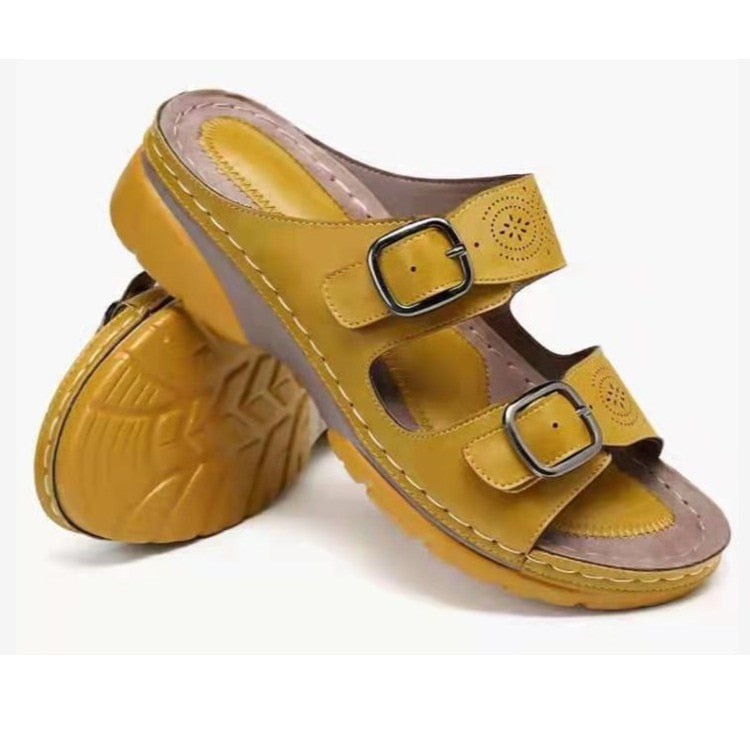 WW | Riemensandalen Sommerschuhe Orthopädische Slipper Damen