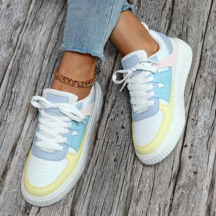 W&W Mode | Farbblock Schnürschuhe Skateschuhe Freizeit Sneakers