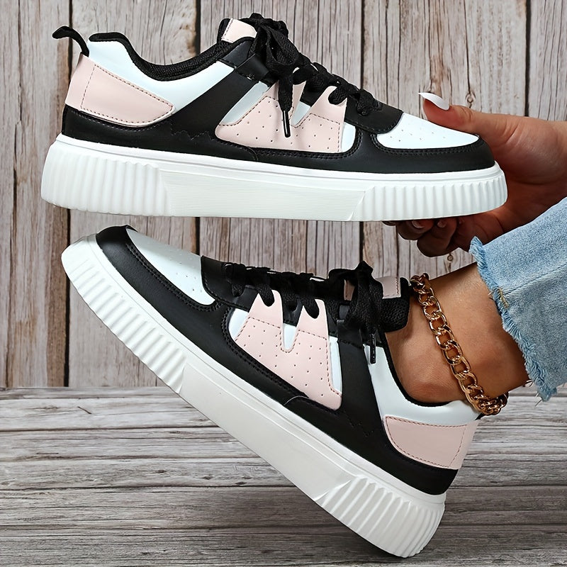 WW | Farbblock Schnürschuhe Skateschuhe Freizeit Sneakers