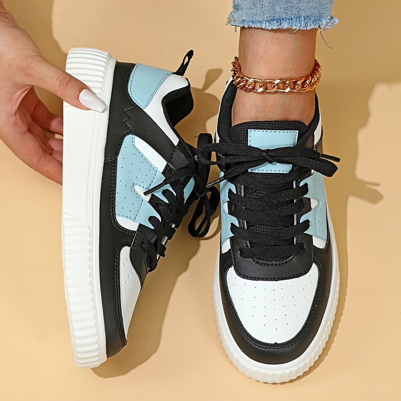 W&W Mode | Farbblock Schnürschuhe Skateschuhe Freizeit Sneakers
