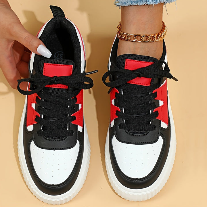 W&W Mode | Farbblock Schnürschuhe Skateschuhe Freizeit Sneakers
