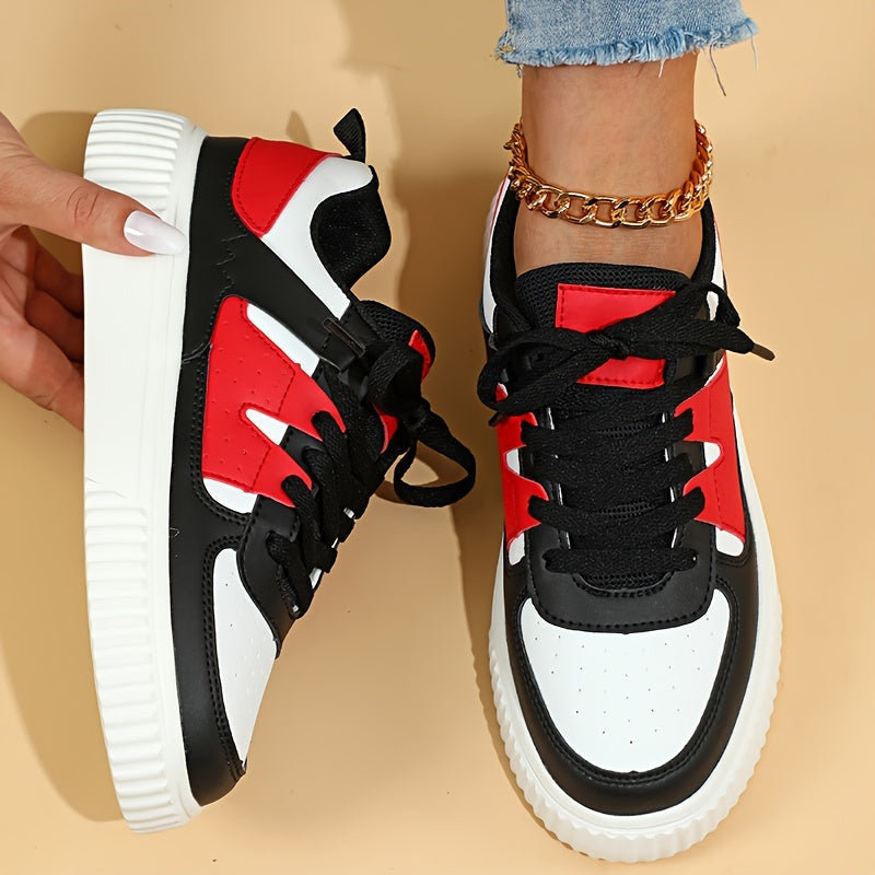 WW | Farbblock Schnürschuhe Skateschuhe Freizeit Sneakers