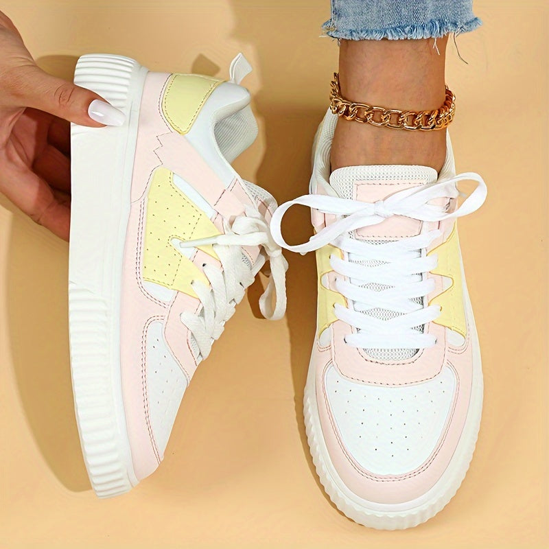 WW | Farbblock Schnürschuhe Skateschuhe Freizeit Sneakers