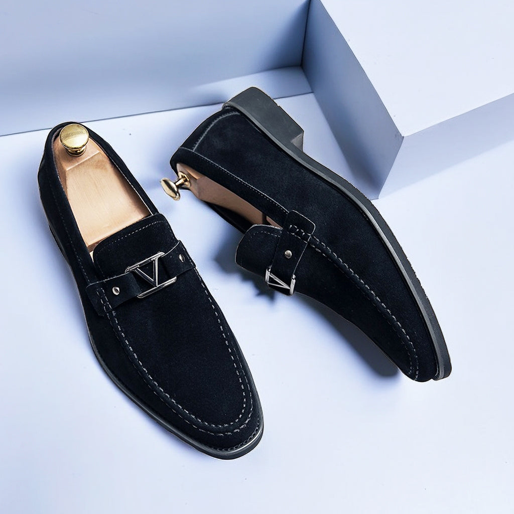 Eleganter Veloursleder-Loafer