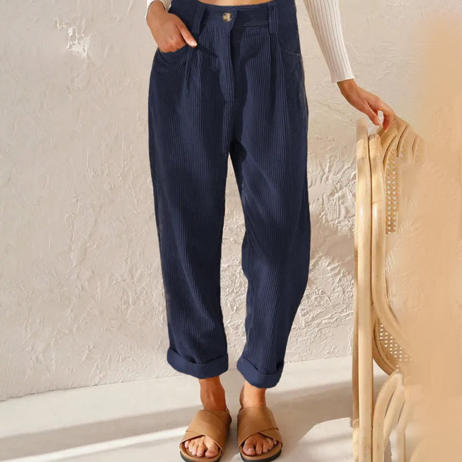 WW | Elegante Hochbundhose aus Cord