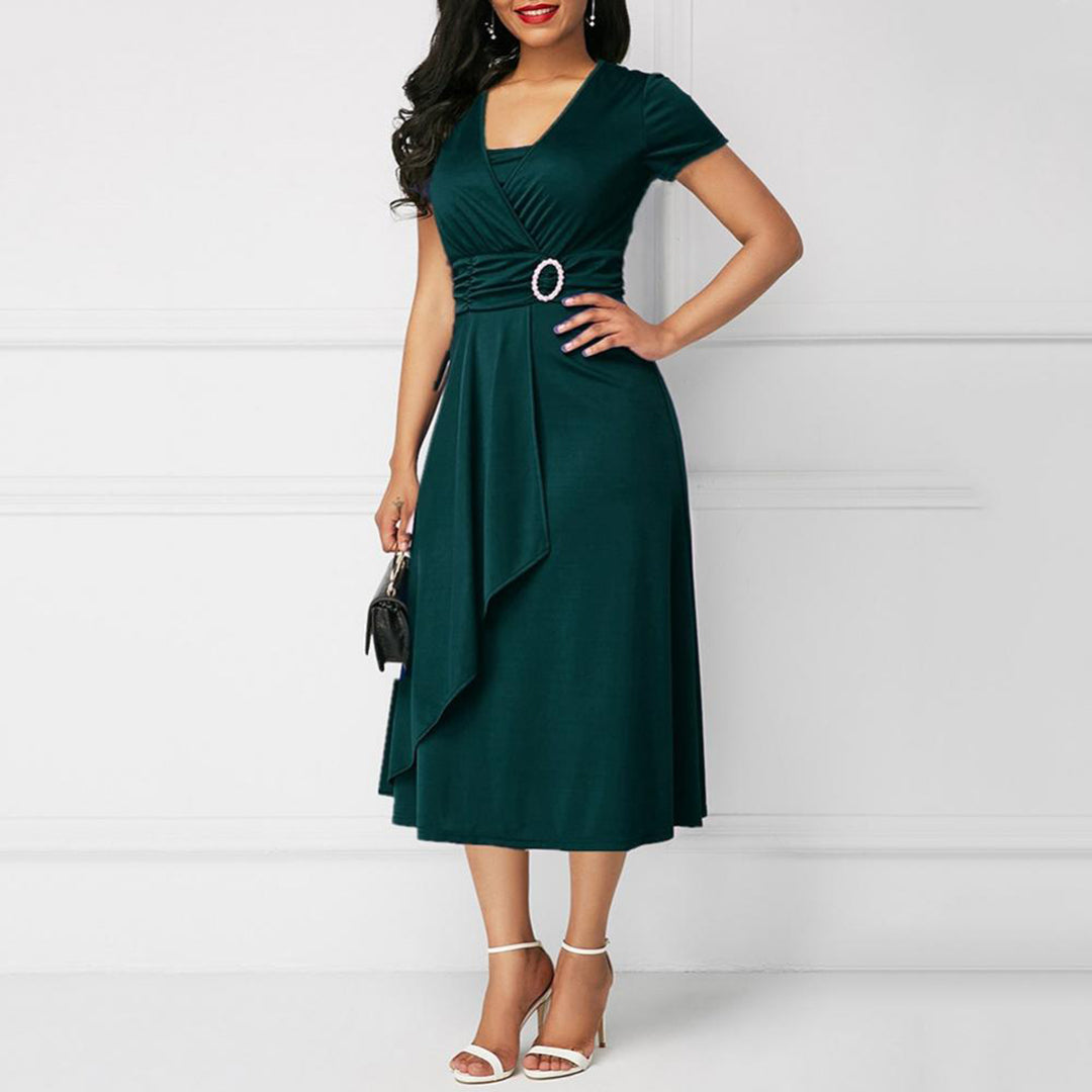 W&W Mode - Elegantes Gürtelkleid für Damen