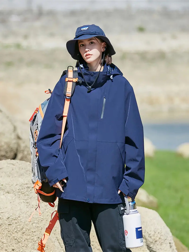 WW | Softshell Jacke Mit Kapuze in Übergrößen Für Damen Jalenxa