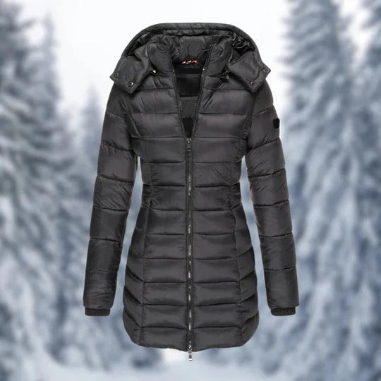 W&W Mode - Puffer - mit Kapuze - Winterjacke - Damenbekleidung