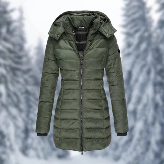 WW - Puffer - mit Kapuze - Winterjacke - Damenbekleidung