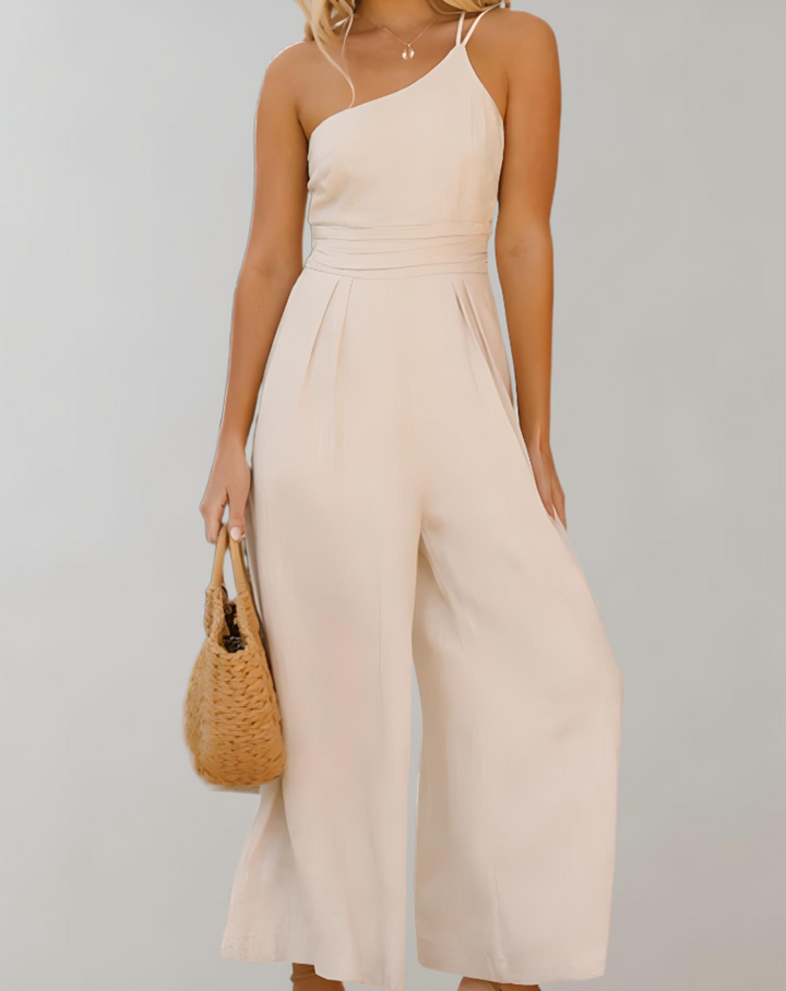 W&W Mode | Eleganter Jumpsuit mit Asymmetrischem Träger