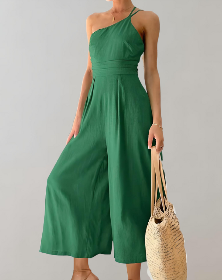 W&W Mode | Eleganter Jumpsuit mit Asymmetrischem Träger