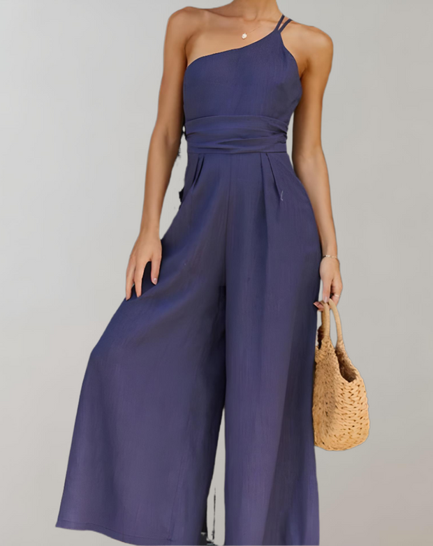 WW | Eleganter Jumpsuit mit Asymmetrischem Träger