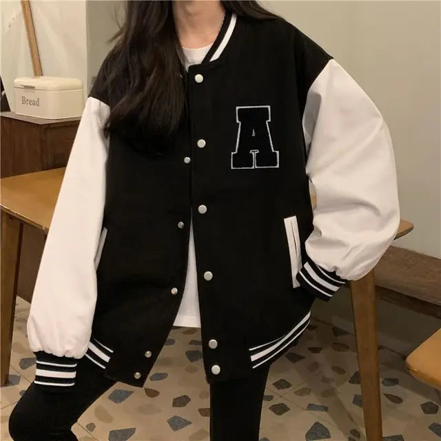 WW | Koreanische Mode Frauen Baseball Jacke