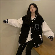 WW | Koreanische Mode Frauen Baseball Jacke