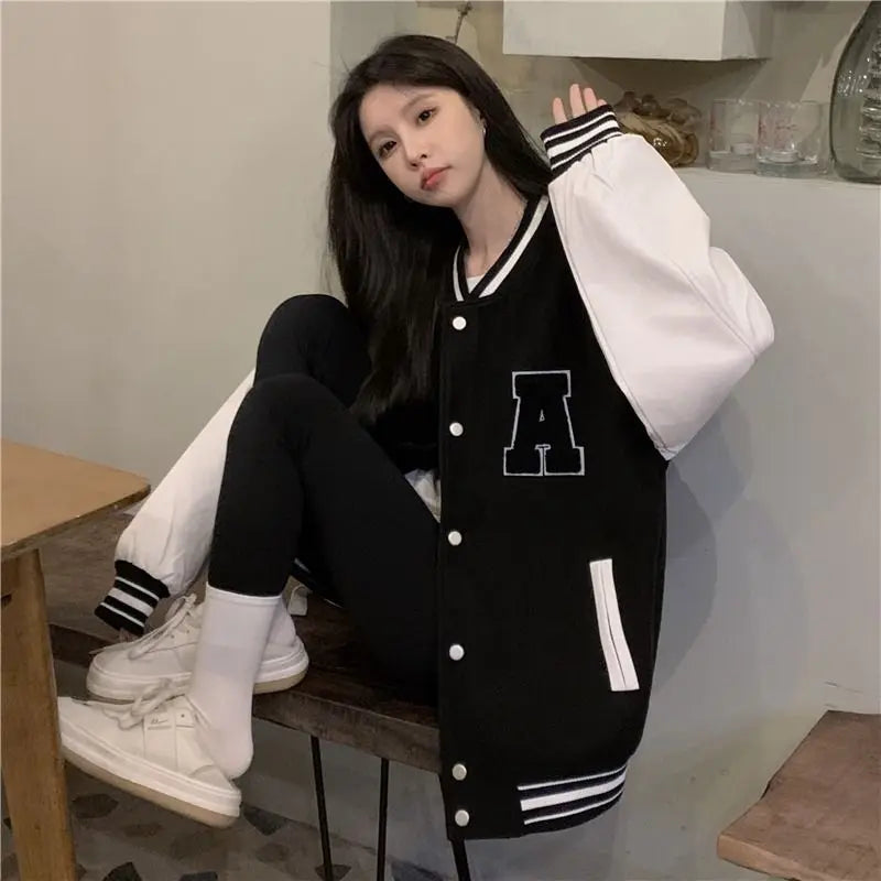 WW | Koreanische Mode Frauen Baseball Jacke