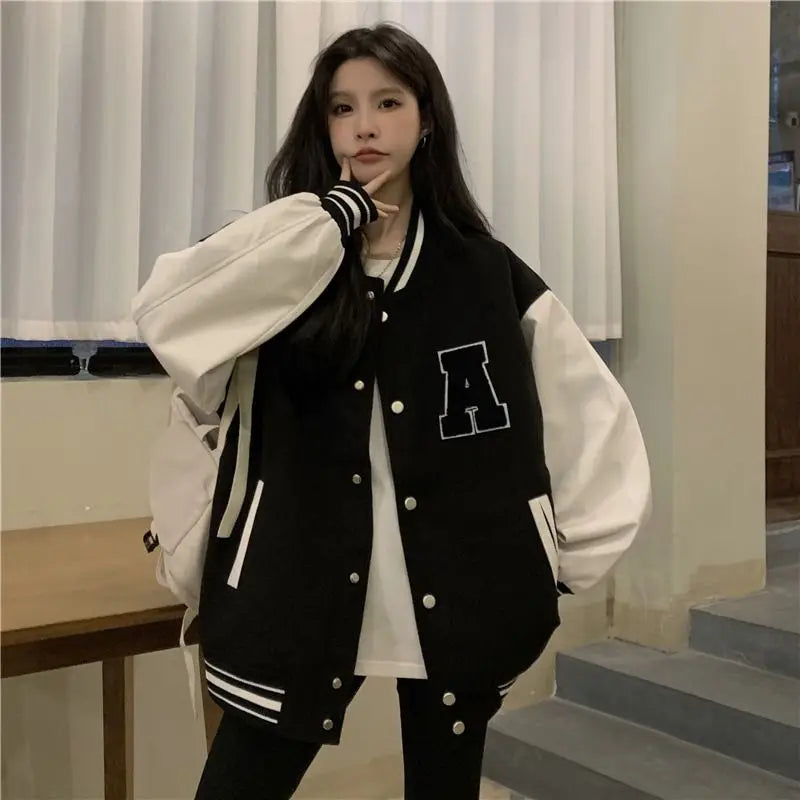 WW | Koreanische Mode Frauen Baseball Jacke