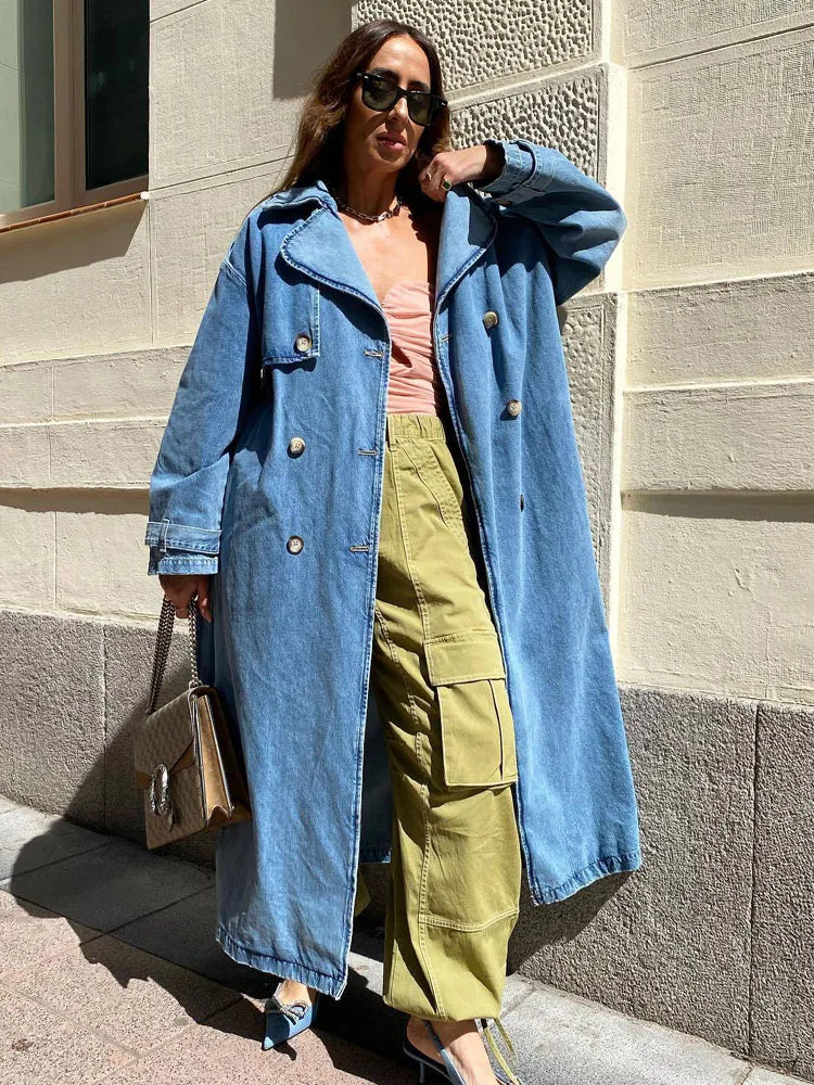 Trenchcoat im angesagten Jeans-Look