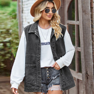 WW | Ärmellose Übergröße Damenweste