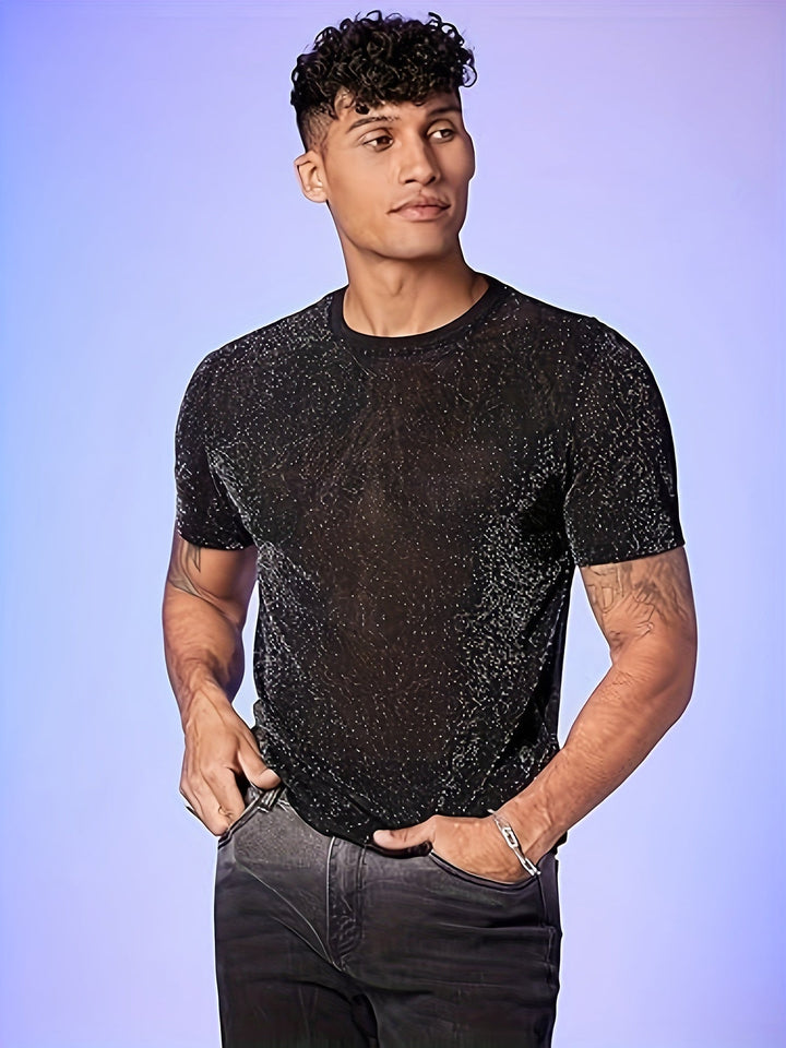 W&W Mode | Sexy Semi Runde Hals T-shirt Für Männer
