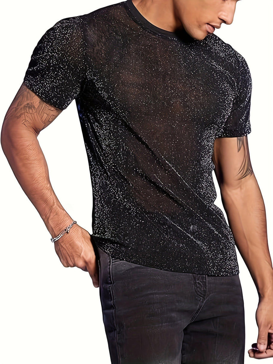 WW | Sexy Semi Runde Hals T-shirt Für Männer