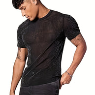 WW | Sexy Semi Runde Hals T-shirt Für Männer
