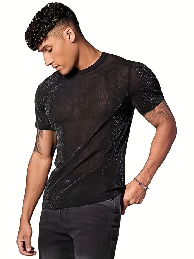 WW | Sexy Semi Runde Hals T-shirt Für Männer