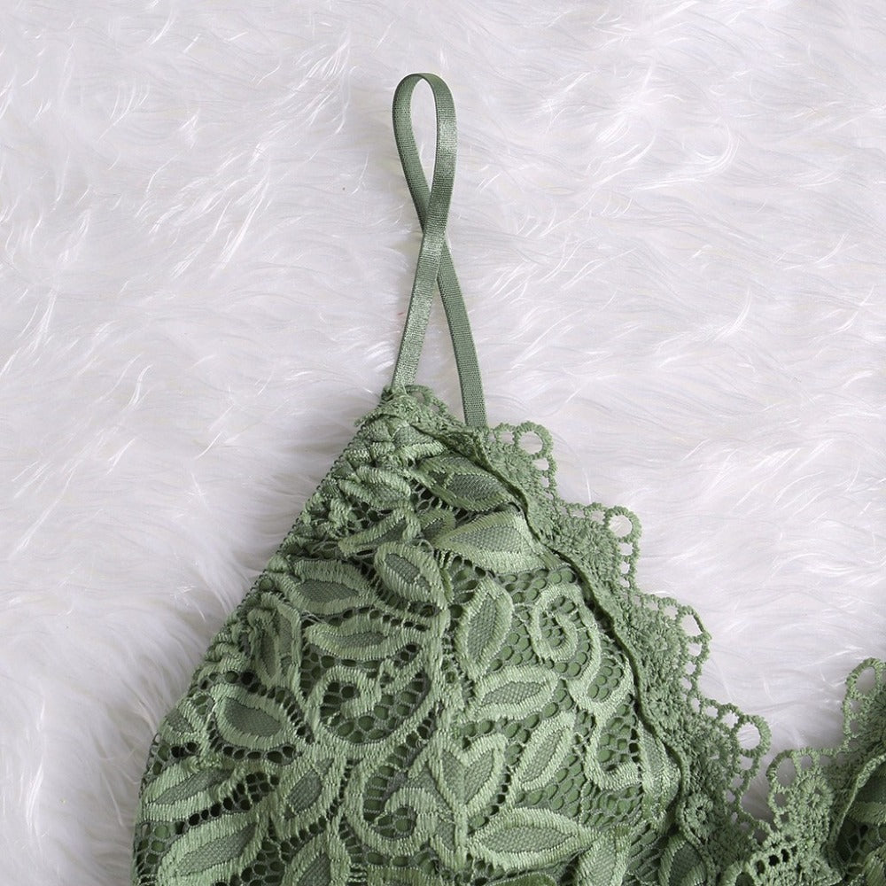 WW | Verführerisches Spitzen Bralette Crop Top