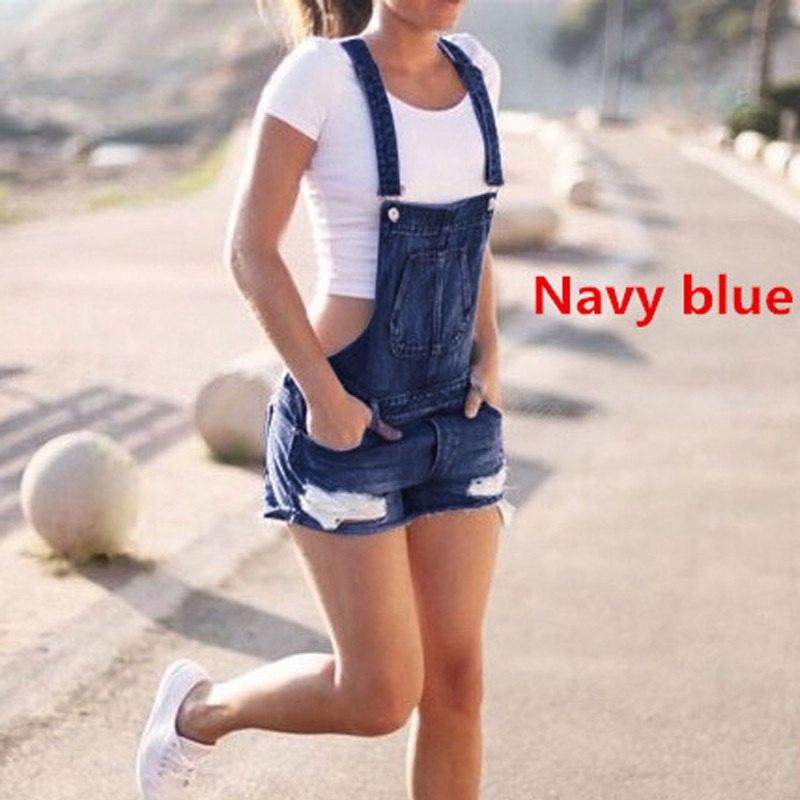 W&W Mode | Overall Zerrissene Denim Shorts