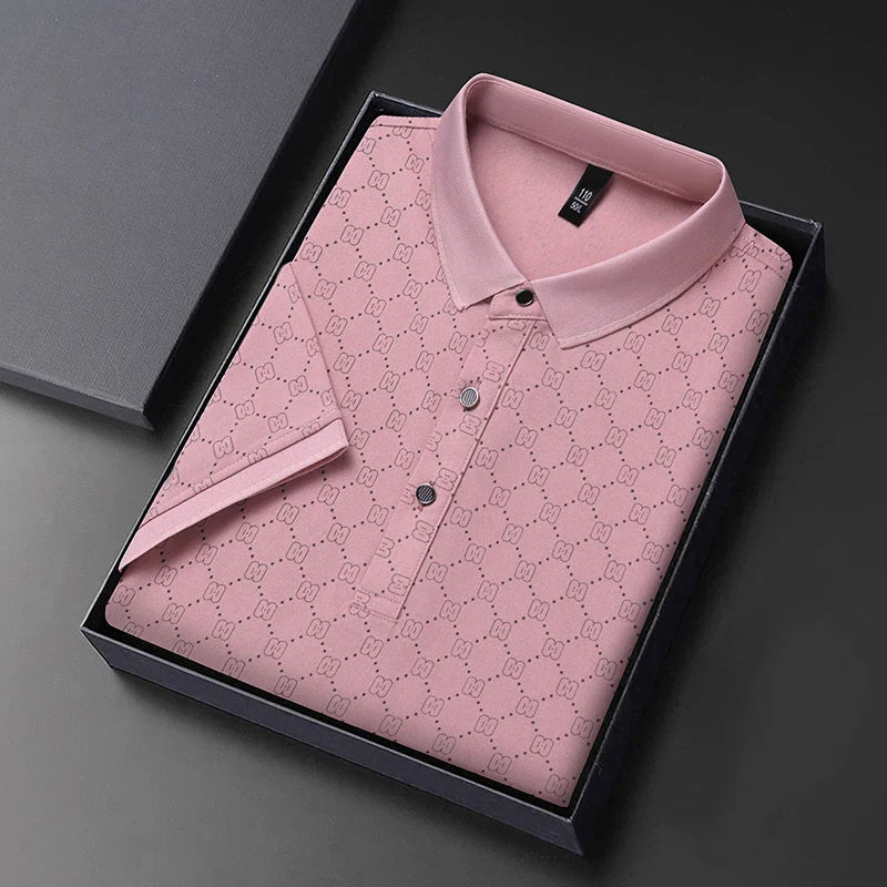 WW | Herren Business Lässig Poloshirt Mit Kurzen Ärmeln