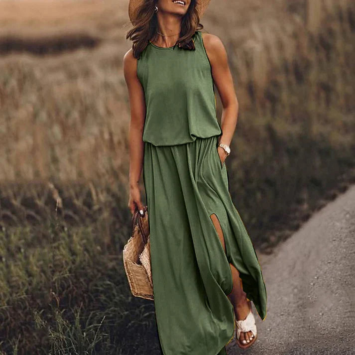 WW | Entspanntes Weißes Maxikleid