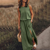 WW | Entspanntes Weißes Maxikleid