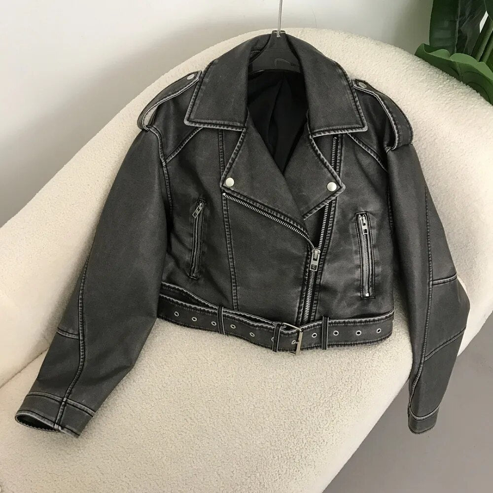 WW | elegante Lederjacke für den Frühling