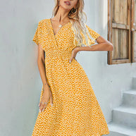 WW - Kurzärmeliges A-Linie Kleid