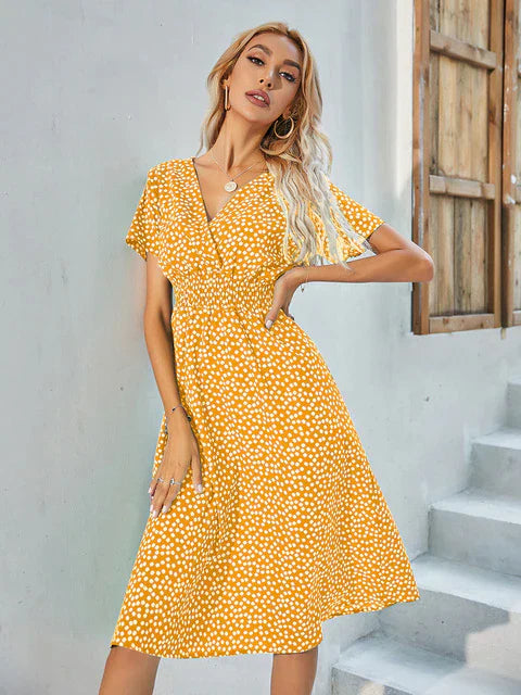 WW - Kurzärmeliges A-Linie Kleid