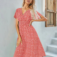 WW - Kurzärmeliges A-Linie Kleid