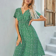WW - Kurzärmeliges A-Linie Kleid