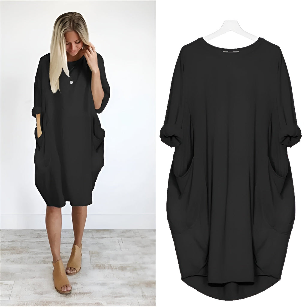 WW | Bequemes Kleid Mit Taschen