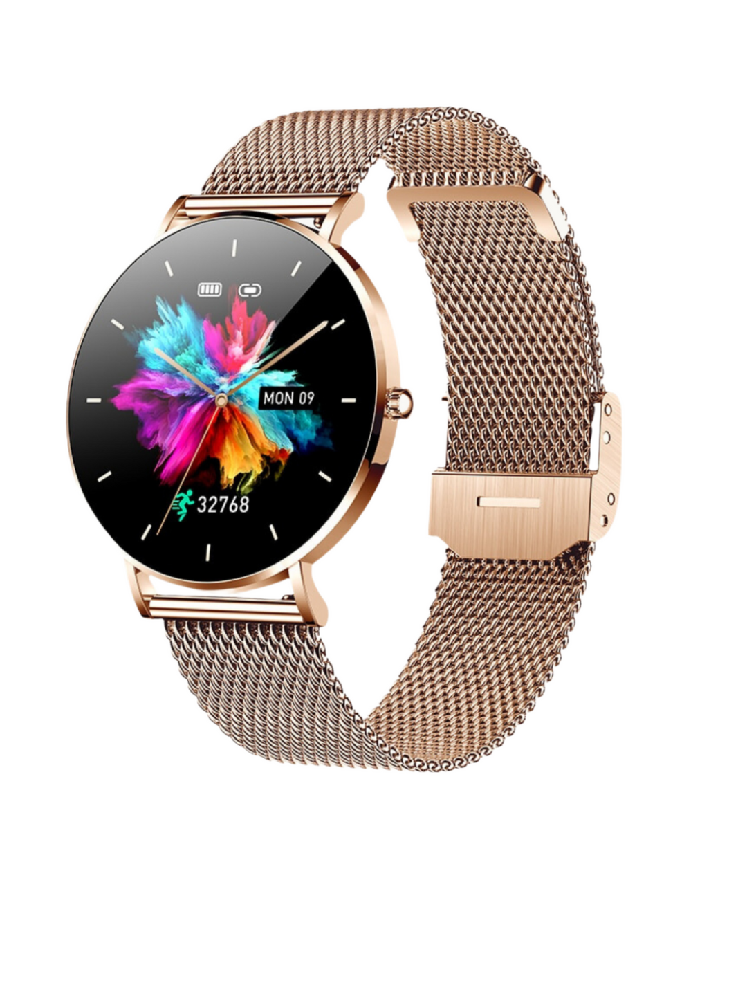 Damen Smartwatch mit Touchdisplay und Fitnessfunktionen