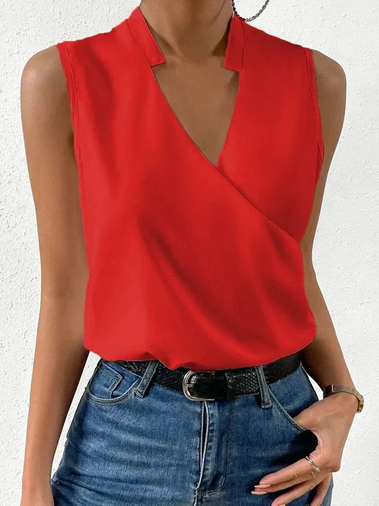 WW | Schicke Ärmellose Bluse für Frauen