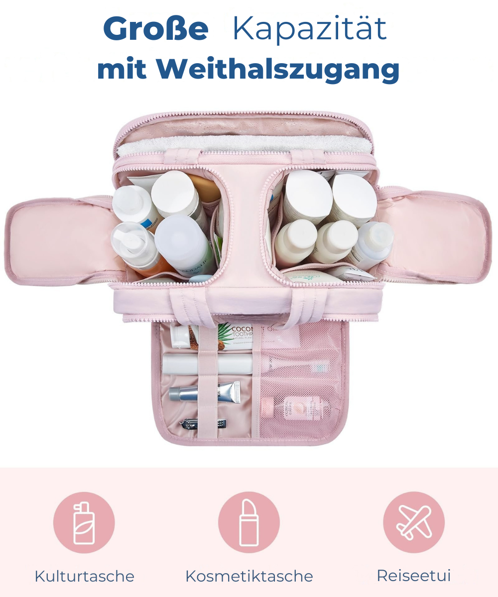 W&W Mode | Multifunktionales Daunen Toilettenbeutel Set