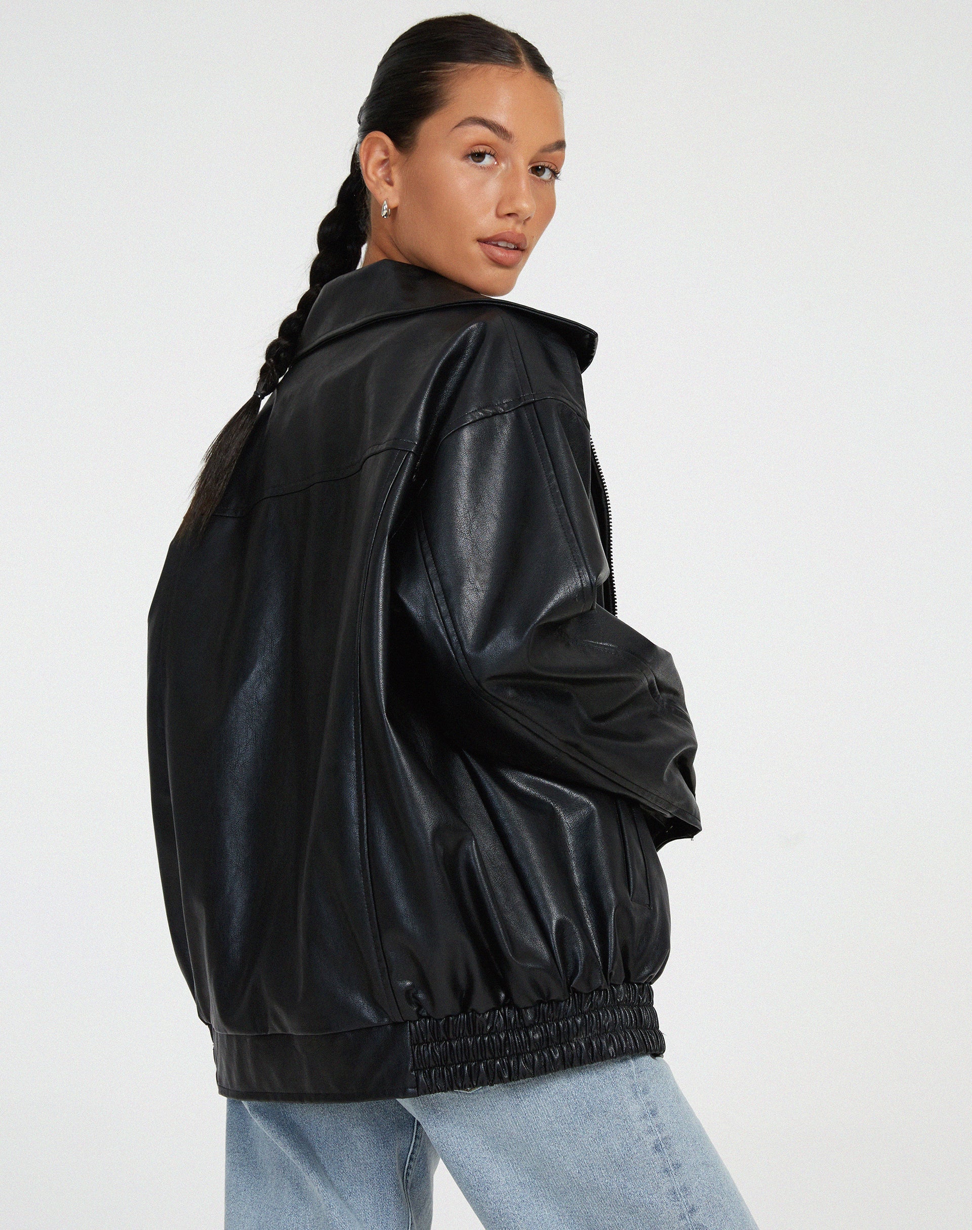WW | Übergröße Lederjacke