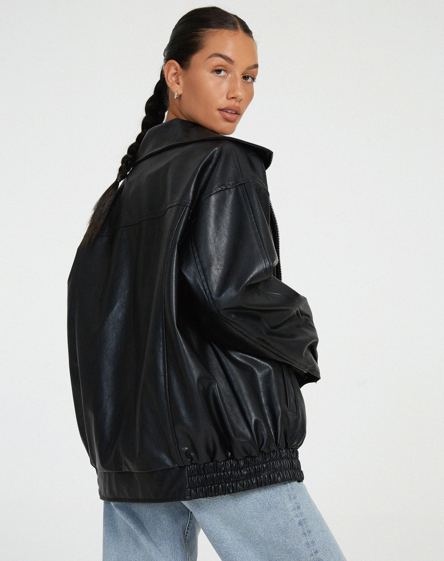 WW | Übergröße Lederjacke
