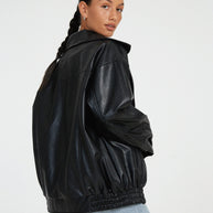 WW | Übergröße Lederjacke